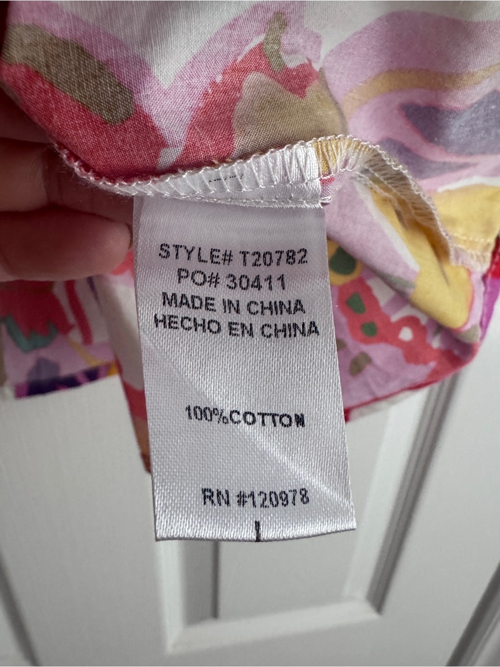 Entro In The Tropics Floral Ruffle Top Size L NWT - Picture 11 of 11
